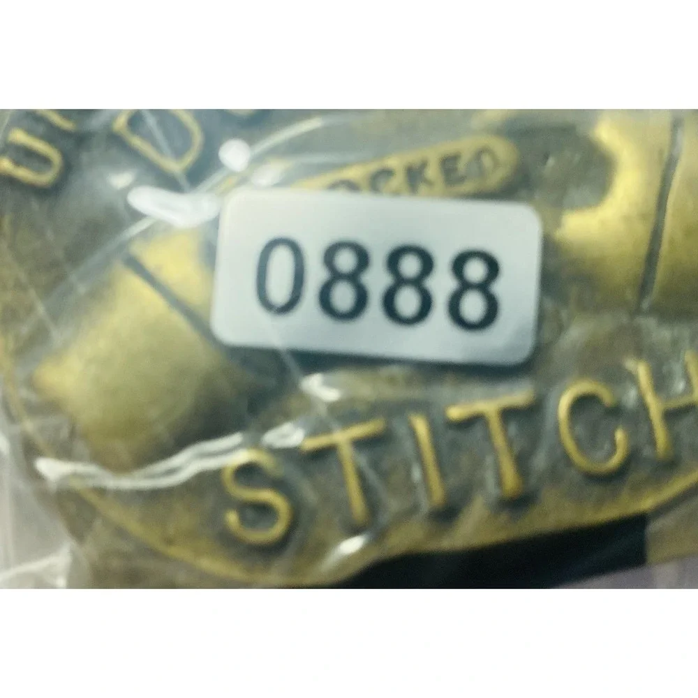 1881 1981‎ Union Special Double Locked Stitch Brass Belt Buckle Vintage